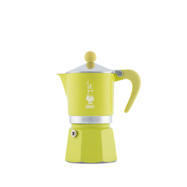 תמונה של ביאלטי מקינטה מוקה סדרת ריינבו צבע צהוב 3 כוסות