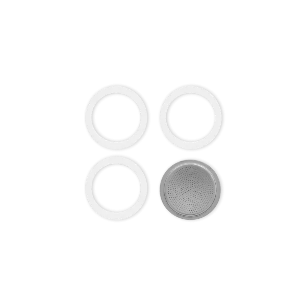 תמונה של 1 SILICON GASKET + 1 FILTER 10 CUPS INOX   אטם סילקון +פילטר